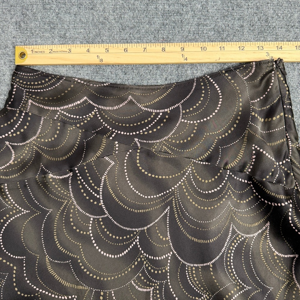 Vintage Nougat London 100% Silk Midi Skirt Whimsigoth 90s Fairygrunge Size Small - Picture 6 of 8